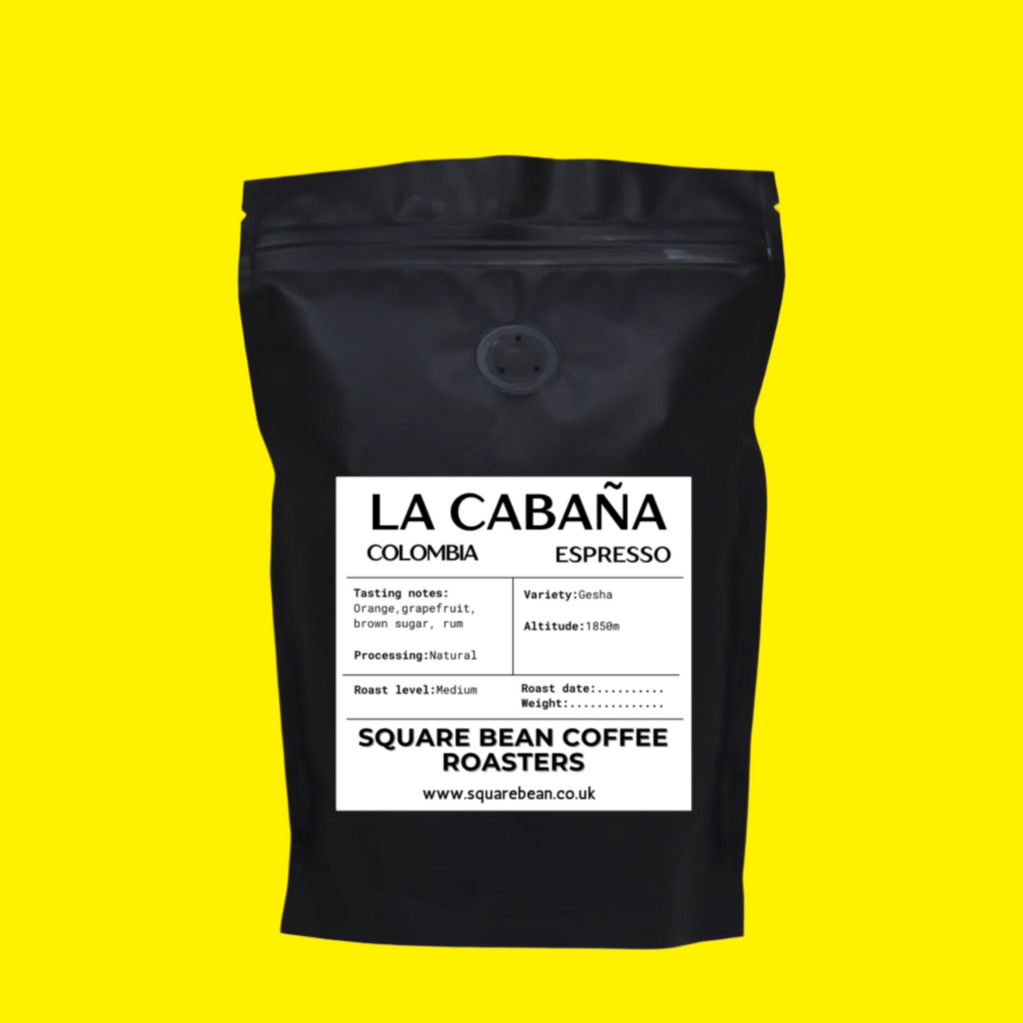 ESPRESSO COLOMBIA LA CABAÑA GESHA