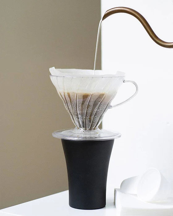Brewing coffee with a V60 Dripper