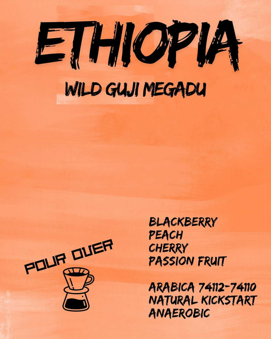 Specialty Ethiopia Guji Megadu coffee roasted for filter