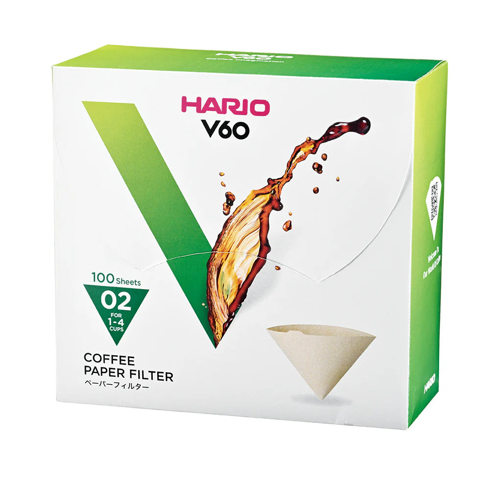 Box of 100 Hario V60 Coffee Paper Filters