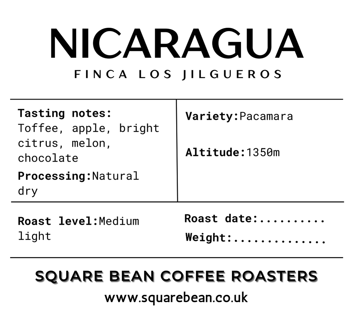 NICARAGUA FINCA LOS JILGUEROS MICRO-LOT