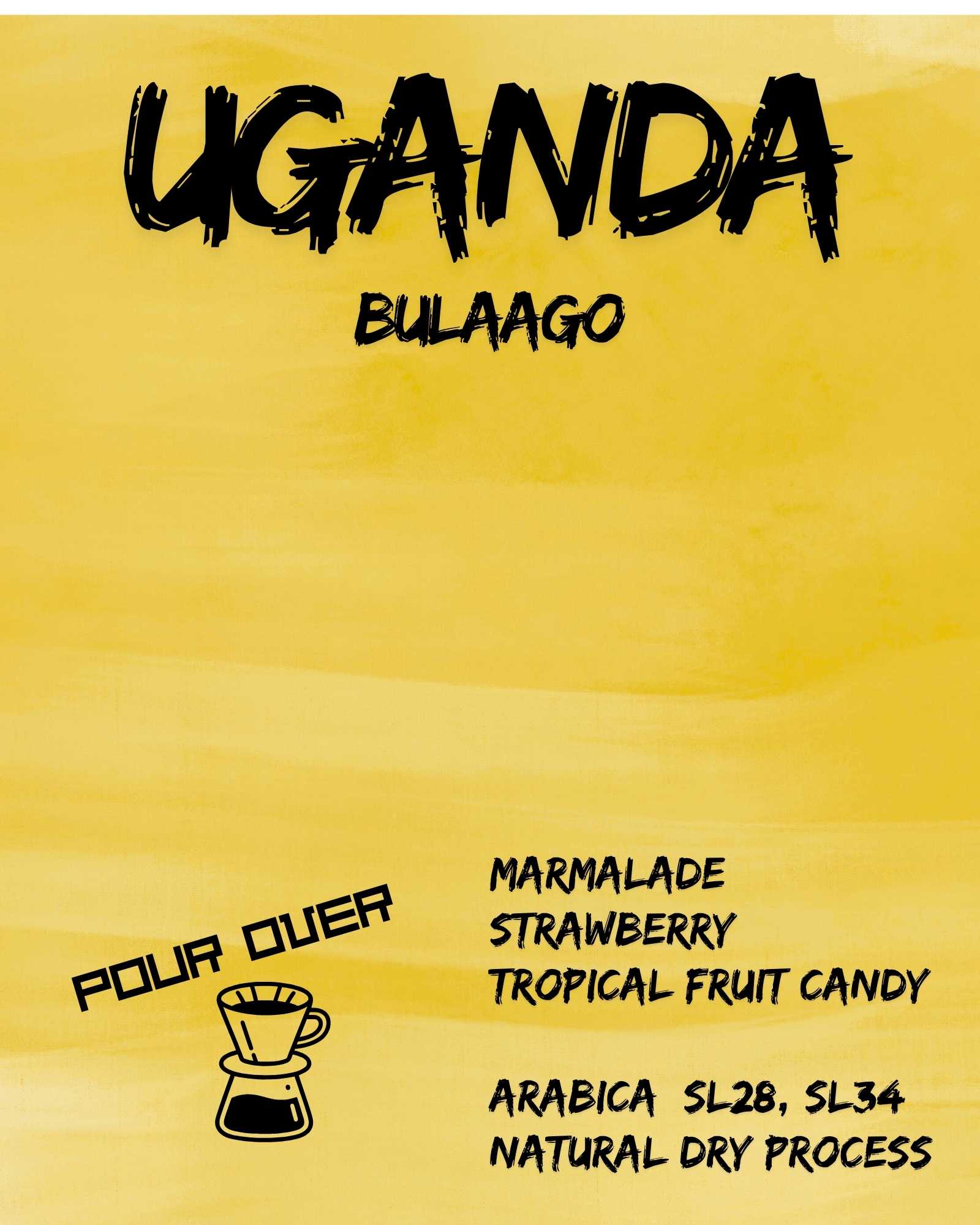 Uganda Bulaago coffee label 