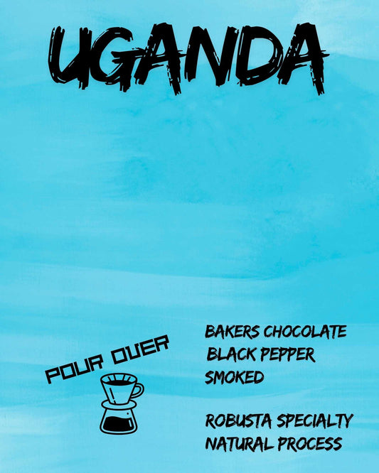 Ugandan Specialty Robusta coffee roasted for pourover.
