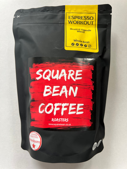 Bag of Espresso Workout Blend espresso roast (medium-dark) coffee