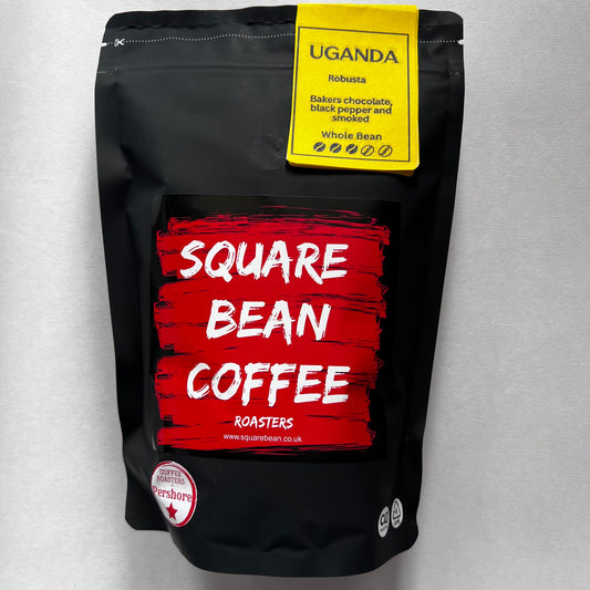 Bag of Uganda Robusta Specialty Natural filter roast (medium-light) coffee